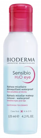 Envase de 125ml de Sensibio H2O eye de Bioderma